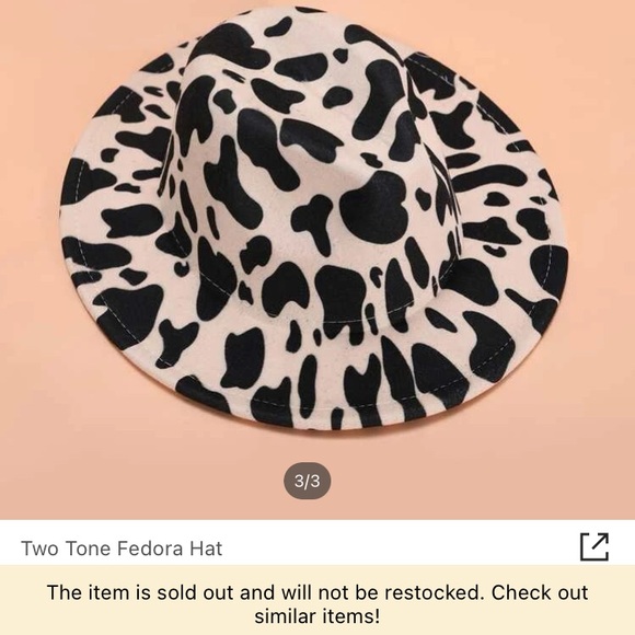 🟢BOGO FREE🟢 Two Tone Fedora Hat 🐮 - Picture 2 of 7